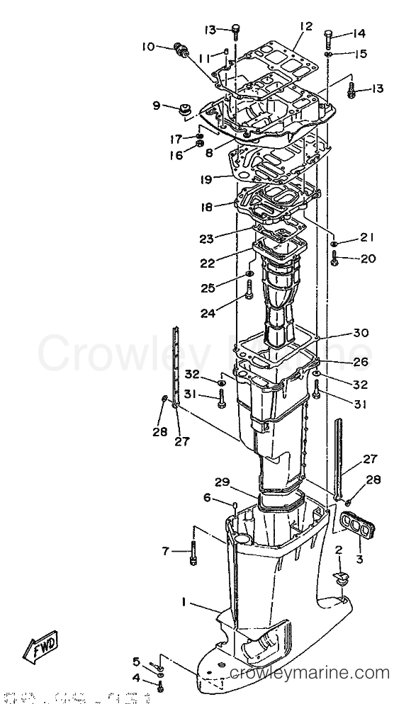 Yamaha Motors 115B (6E5) [999] - UPPER CASING