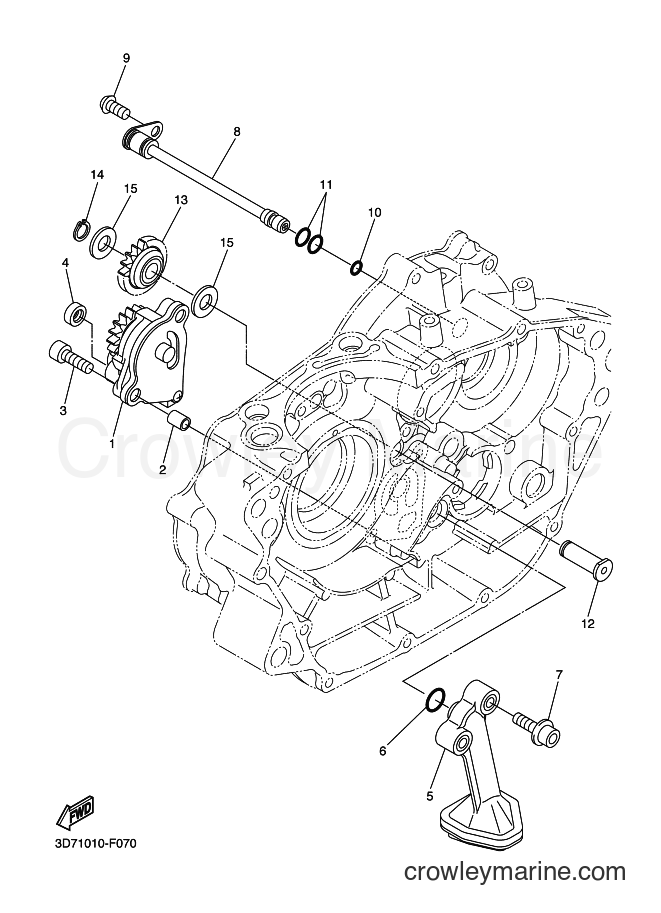 2012 Dirt Bike WR250X - WR250X (32DJ) [040] - OIL PUMP