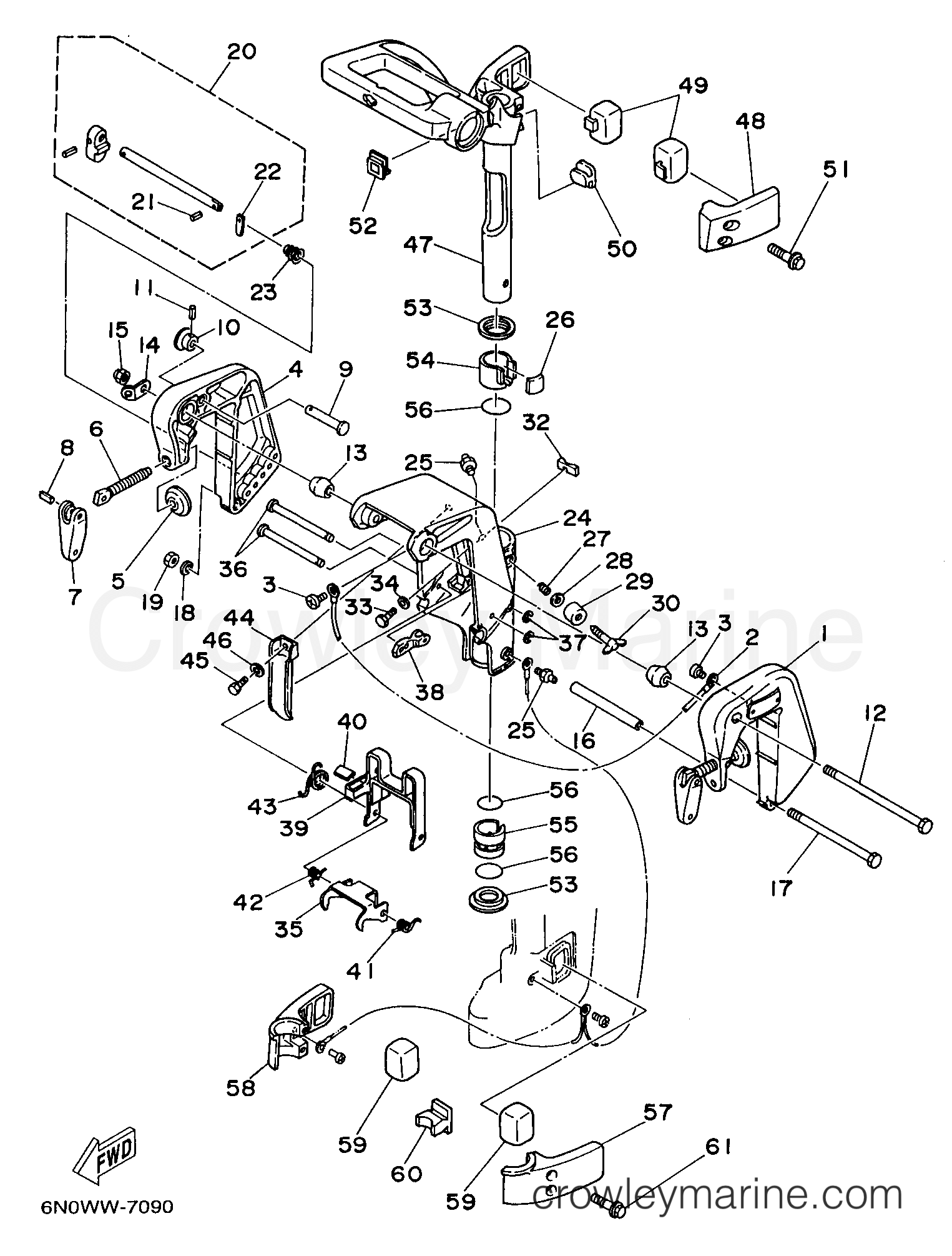 Yamaha Motors 6MLHV - BRACKET 1