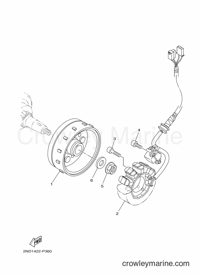 Yamaha Motors T150 (2ND7) [010] - GENERATOR