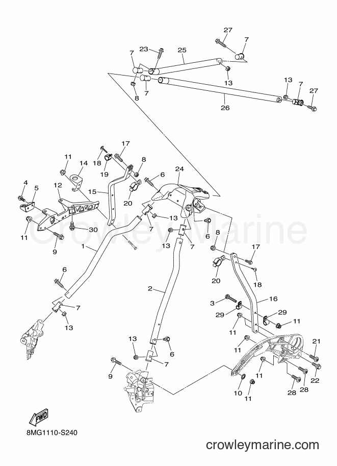 Yamaha Motors SRS10BS53 (8MG2) [010] - STEERING GATE