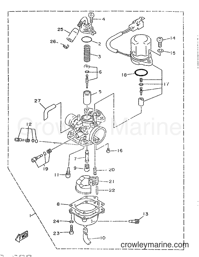 1996 Scooter YA50M - YA50M (5AK1) [999] - CARBURETOR