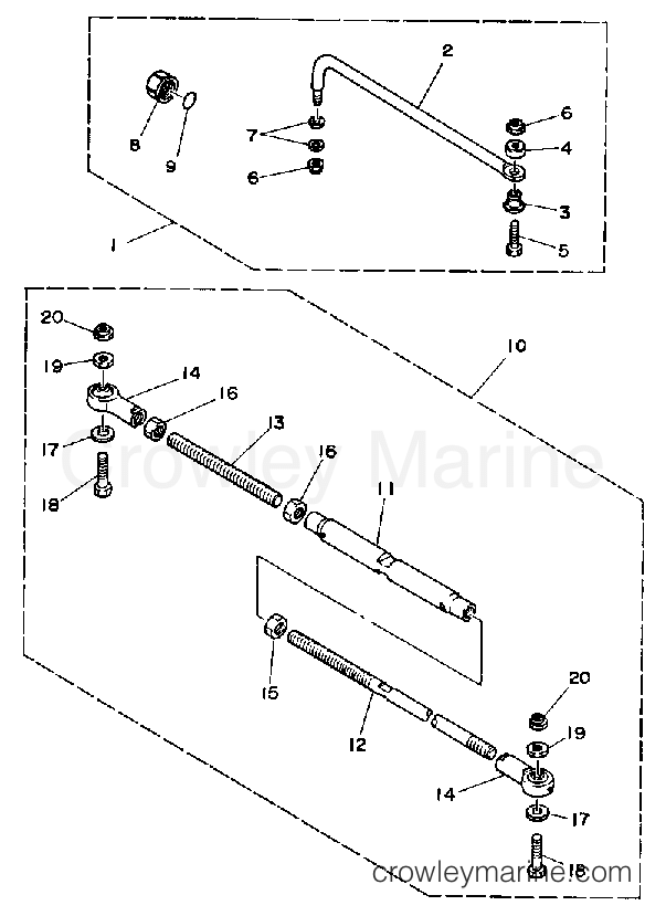 Yamaha Motors L200ETXF - STEERING GUIDE ATTACHMENT