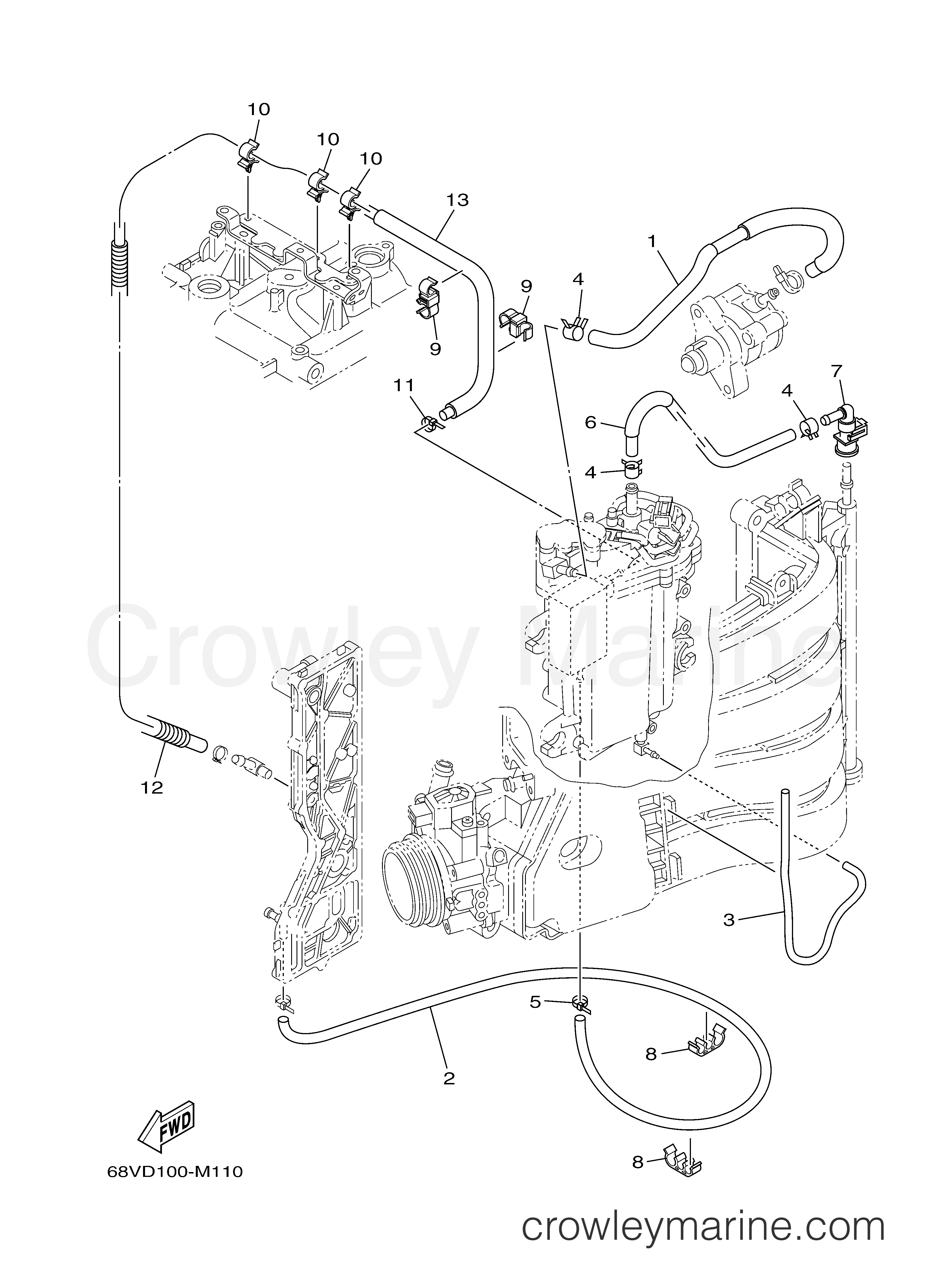 Yamaha Motors LF115XA - FUEL INJECTION PUMP 2