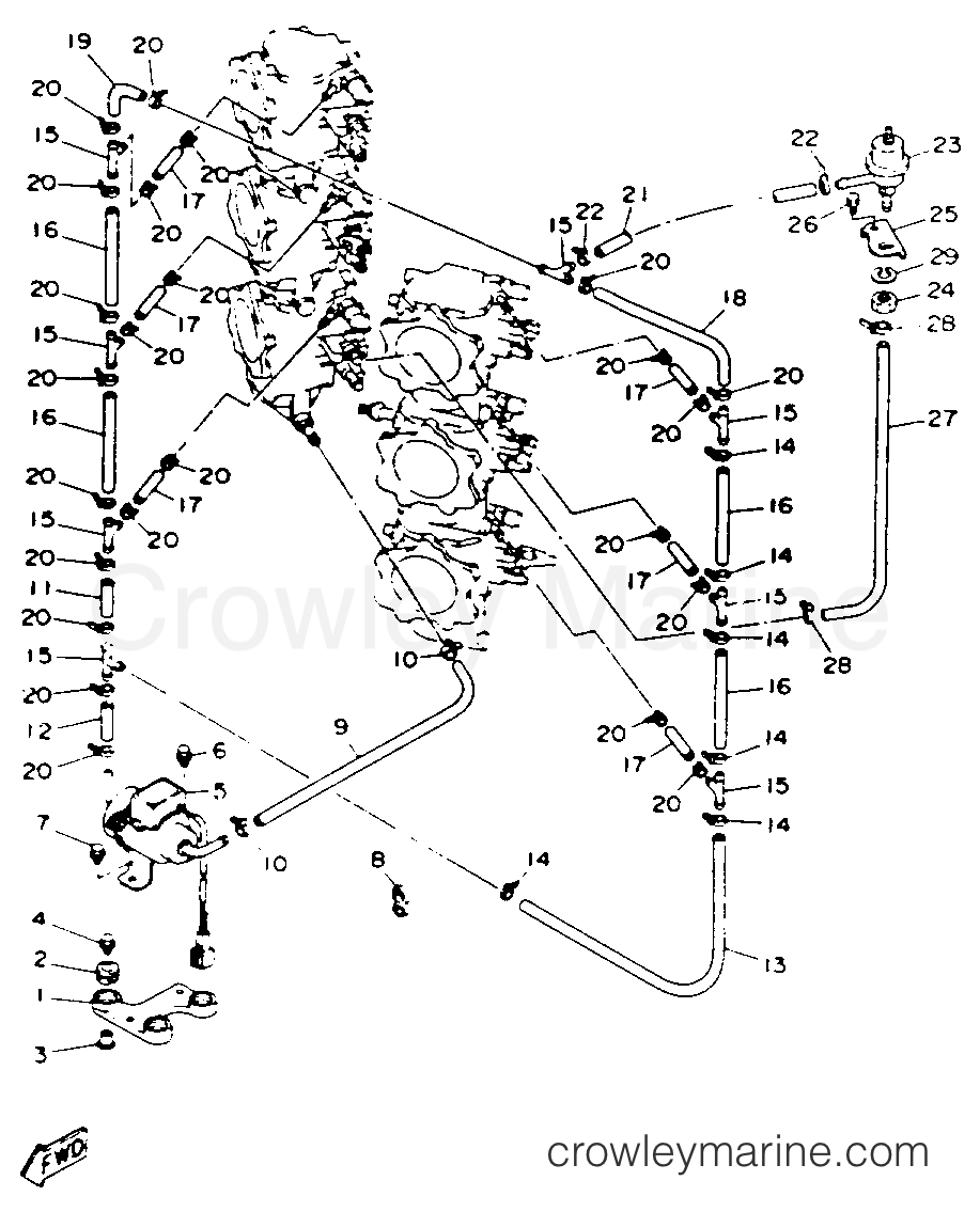 Yamaha Motors L250TXRR - FUEL SYSTEM 2