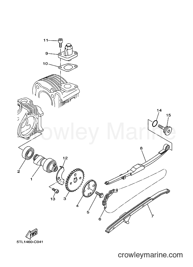 2011 Scooter AL115S - AL115S (28D8) [010] - CAMSHAFT & CHAIN