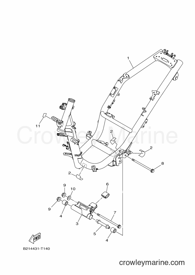 2018 Street Bike LNR125 - LNR125 (B214) [010] - FRAME