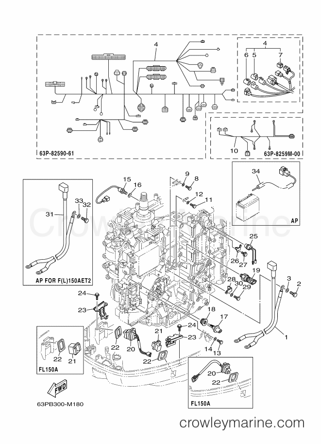 Yamaha Motors FL150AETX (64PB) [040] - ELECTRICAL 3