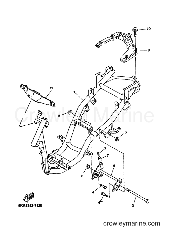Yamaha Motors YN50 (5BW3) [010] - FRAME