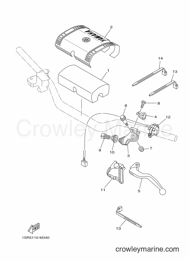 2013 Dirt Bike YZ250 - YZ250 (1SS6) [010] - HANDLE SWITCH & LEVER