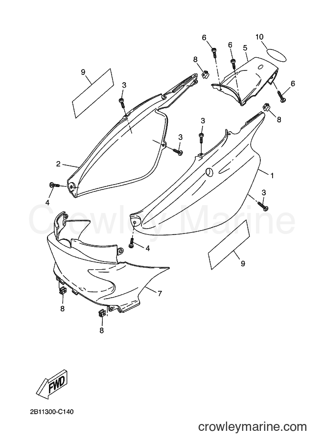 2004 Scooter CW50RS - CW50RS (2B12) [070] - SIDE COVER