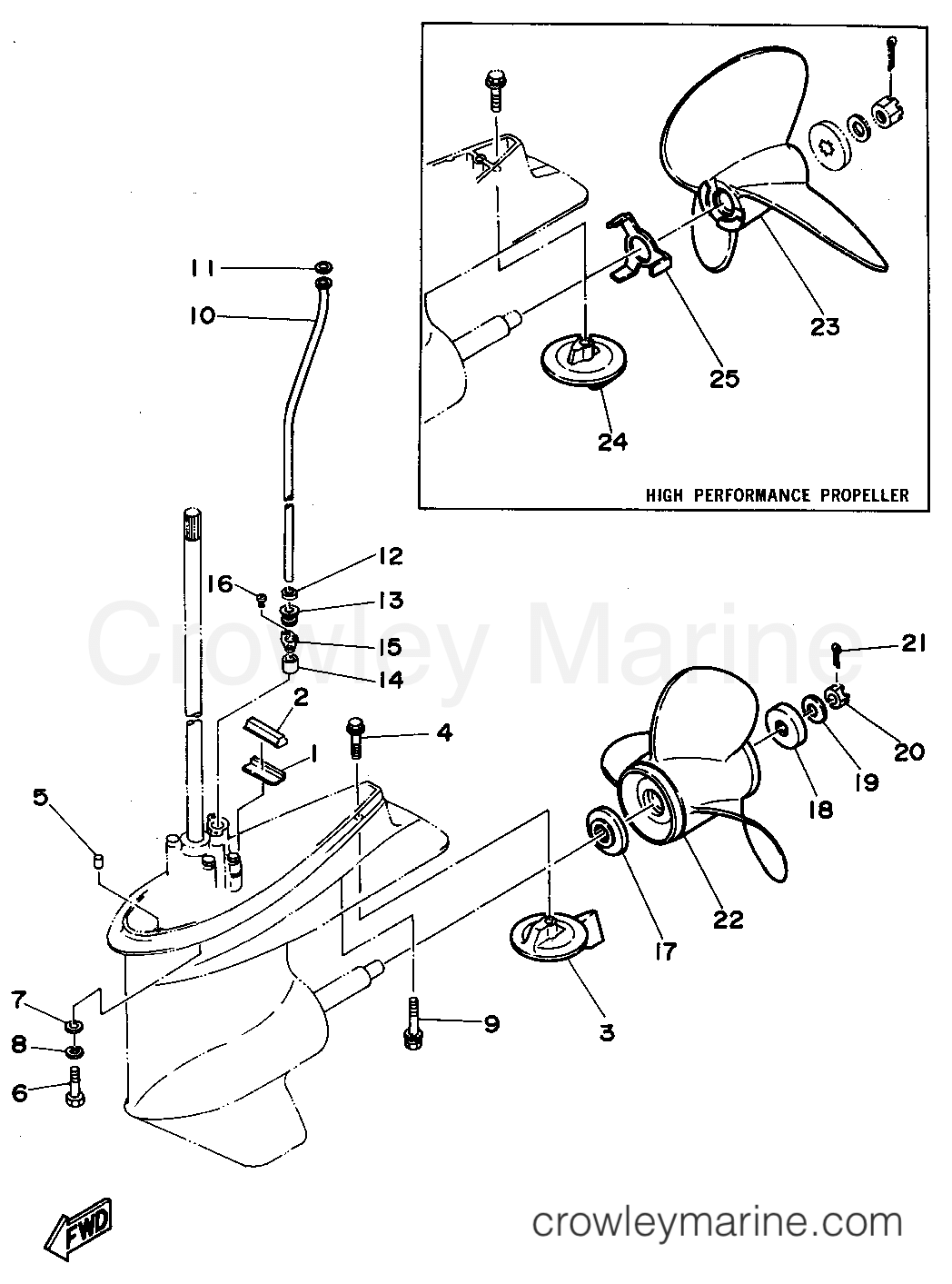 Yamaha Motors C85TLRS - LOWER CASING DRIVE 2