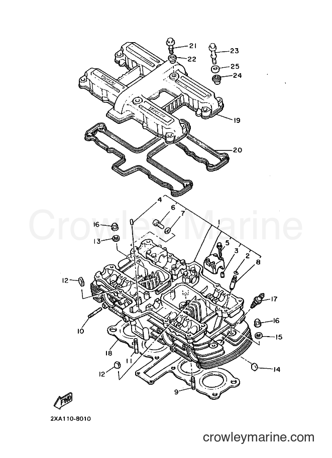 Yamaha Motors YX600 (3LT7) [010] - CYLINDER HEAD