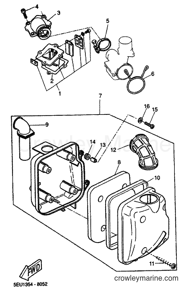 Yamaha Motors YH50 (5JB6) [030] - INTAKE