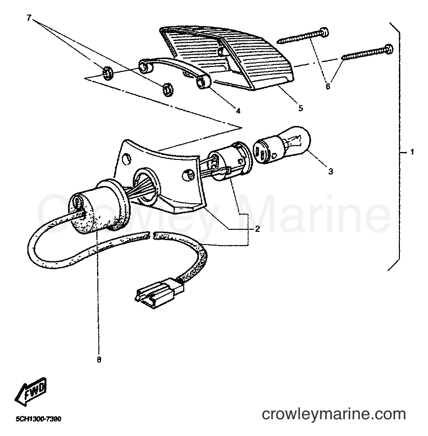 2001 Dirt Bike TT600R - TT600R (5CH4) [060] - TAILLIGHT