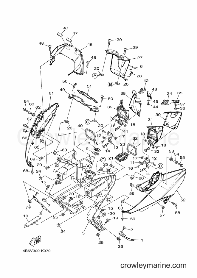 Yamaha Motors XP500A (4B5V) [050] - LEG SHIELD