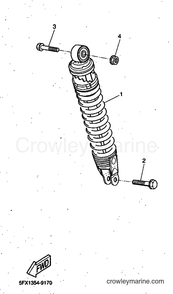 1999 Scooter CW50RS - CW50RS (5FX9) [999] - REAR SUSPENSION