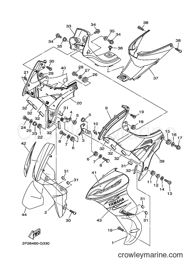 Yamaha Motors T110SEC (30C2) [010] - LEG SHIELD