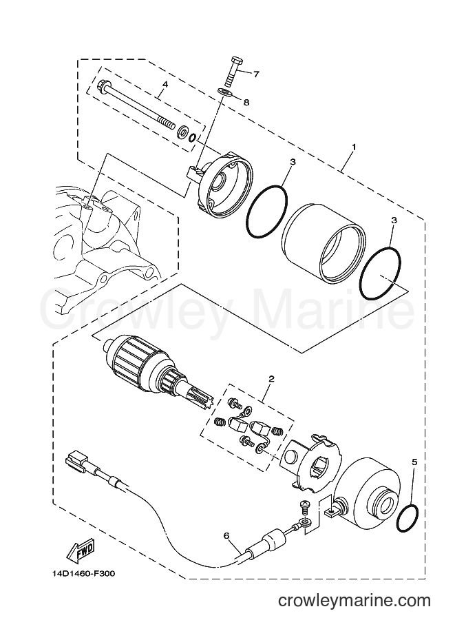2013 Scooter AF115C - AF115C (1UB4) [010] - STARTING MOTOR