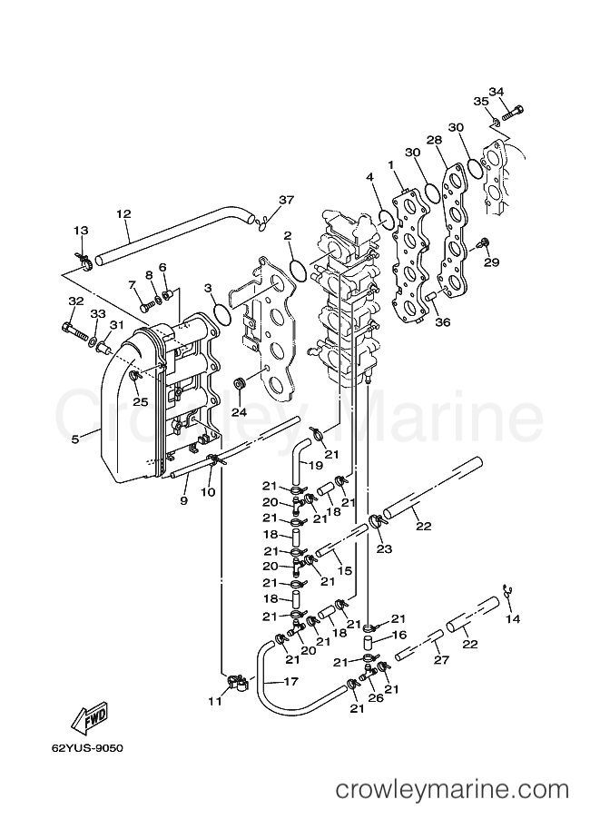 Yamaha Motors F45A (62Y) [100] - INTAKE