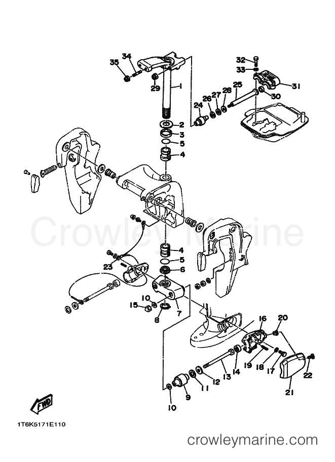 Yamaha Motors E60HM (6K50) [010] - BRACKET 2