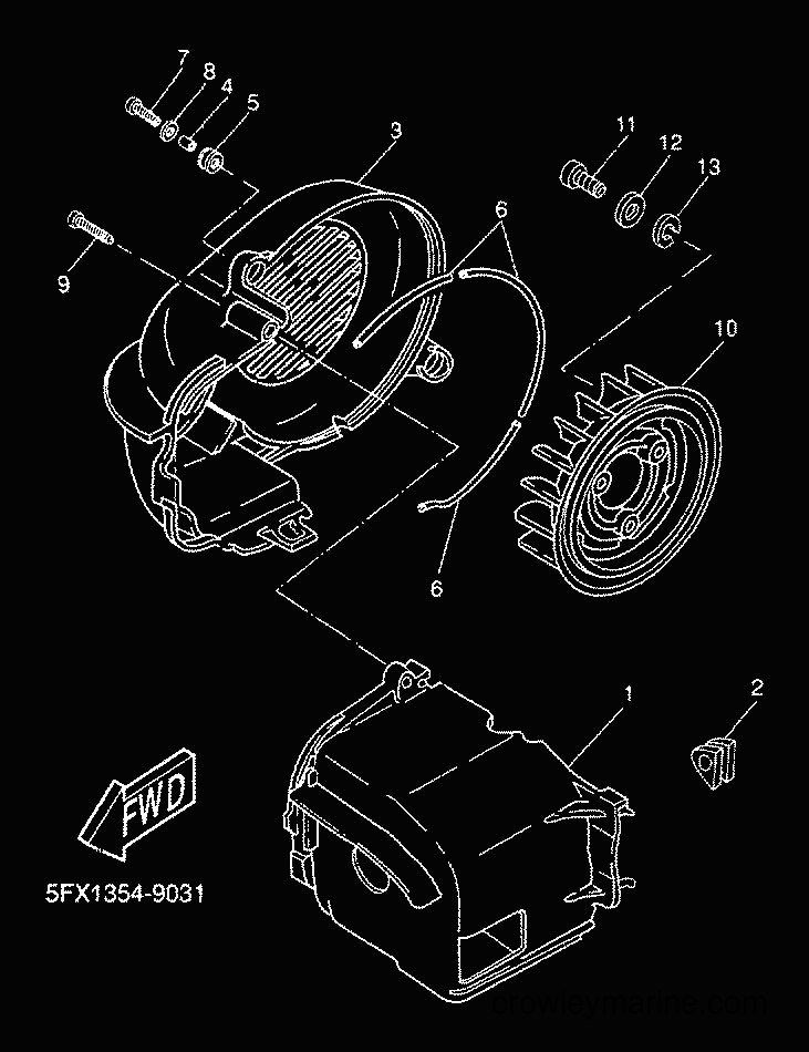 2000 Scooter YH50 - YH50 (5LD5) [020] - AIR SHROUD & FAN
