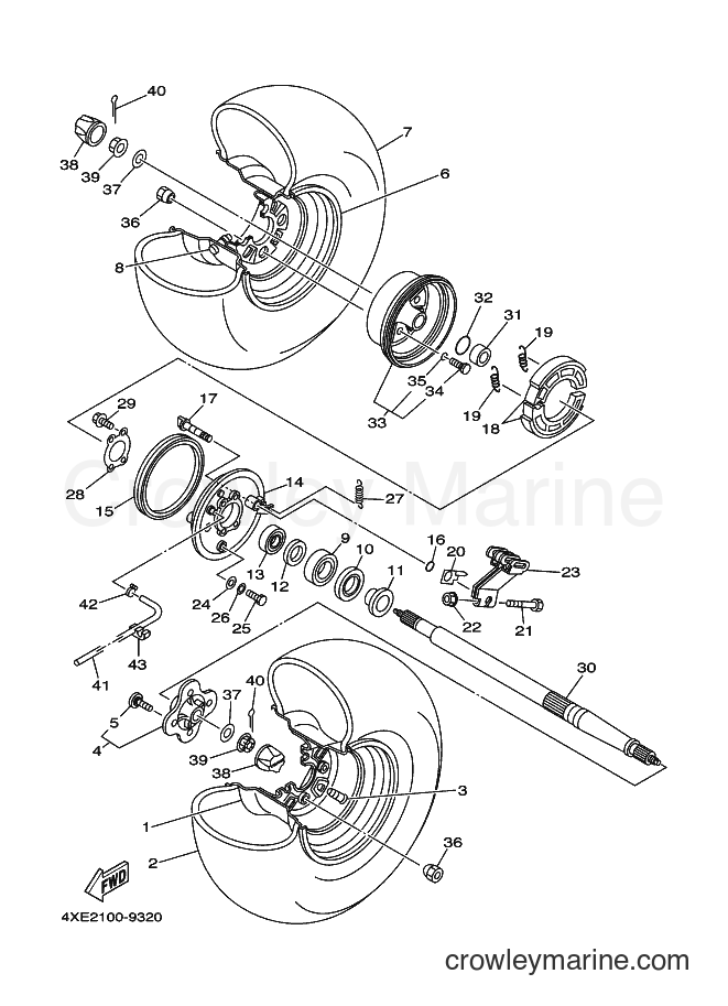 2002 ATV YFM250 - YFM250 (4XEF) [010] - REAR WHEEL