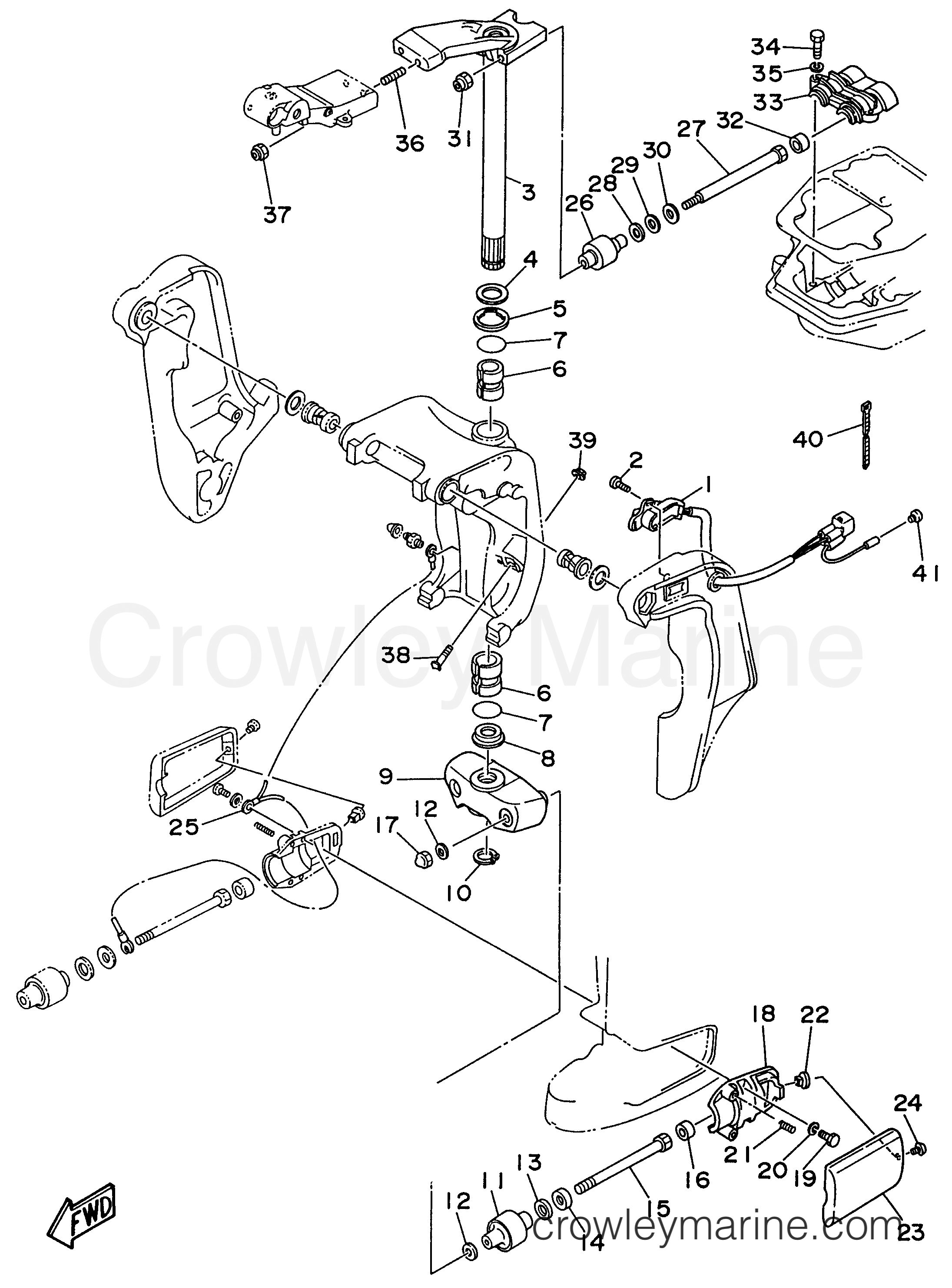 Yamaha Motors P75TLHU - BRACKET 2