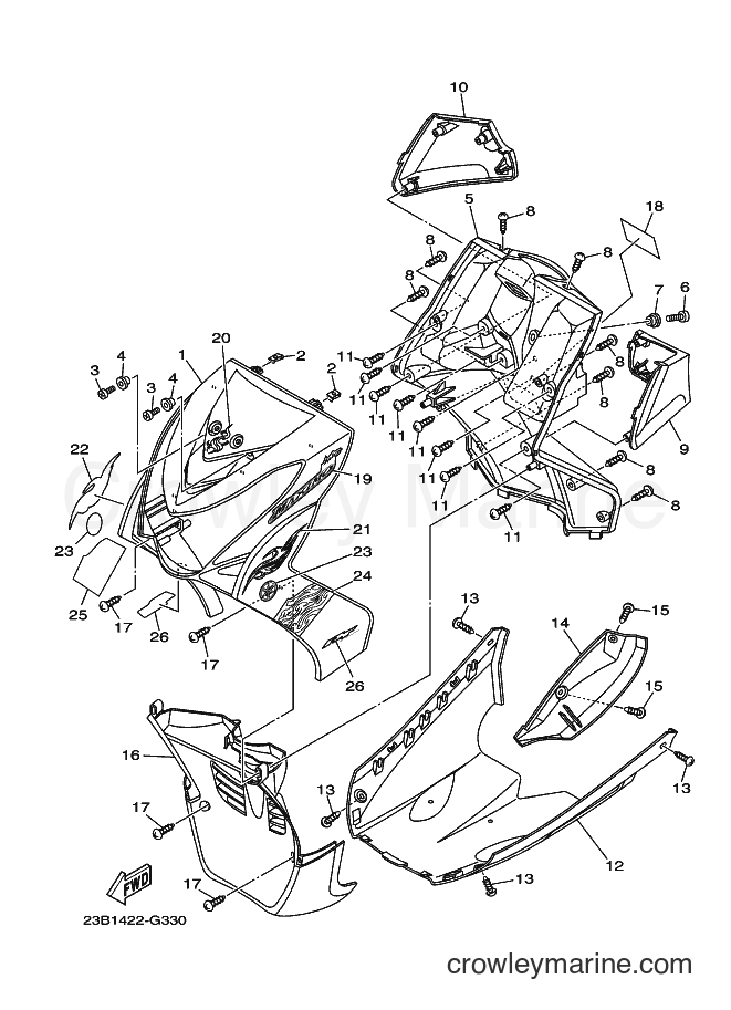 2008 Scooter AL115C - AL115C (23B2) [010] - LEG SHIELD 2