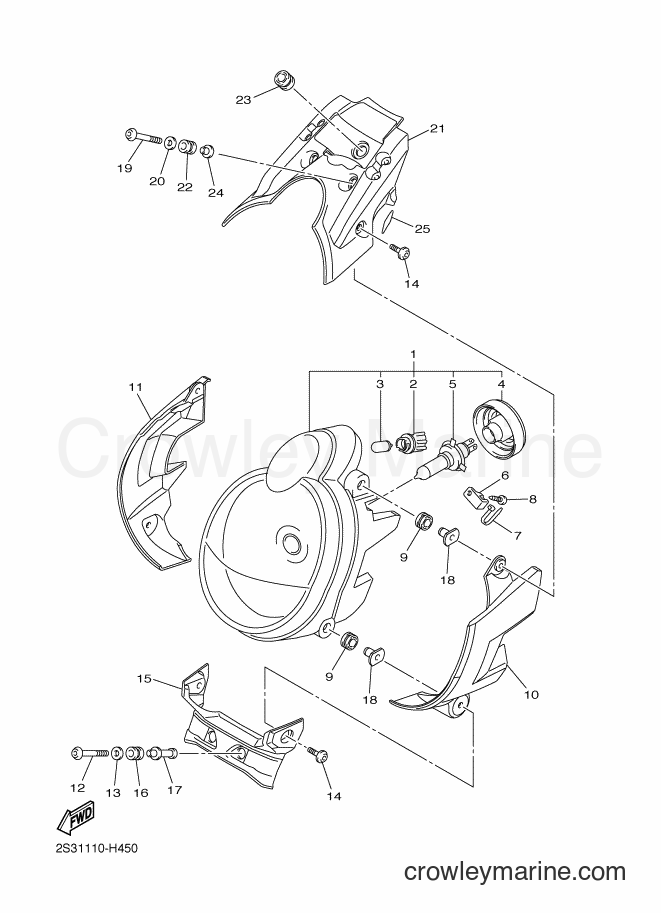 Yamaha Motors VMX17 (2CEL) [050] - HEADLIGHT