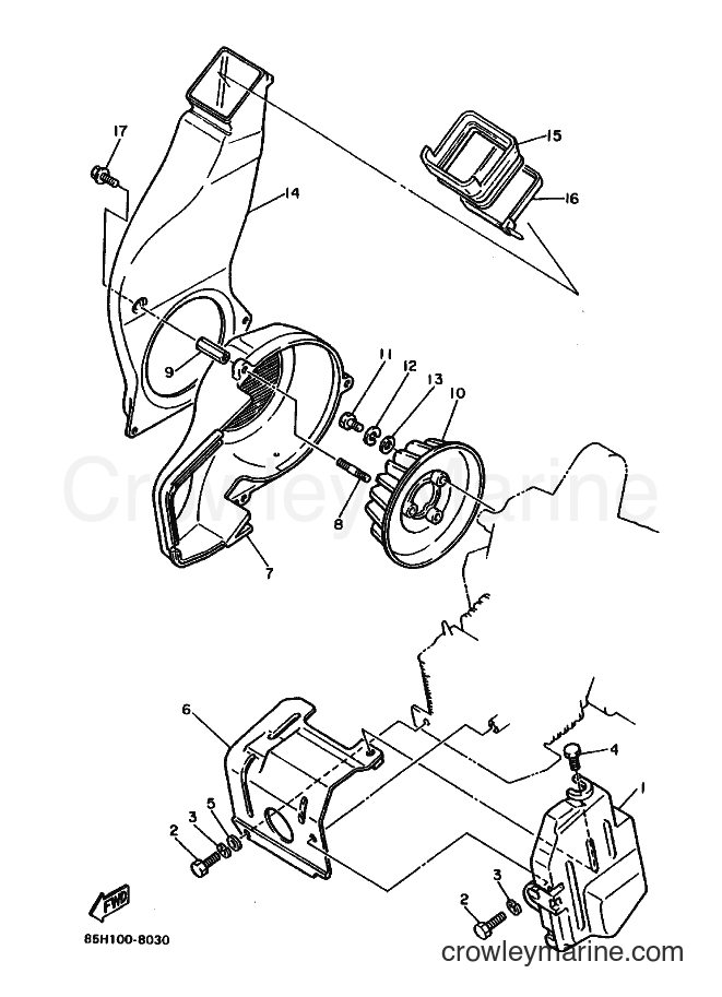 1988 Snowmobile SV80E - SV80E (85H0) [010] - AIR SHROUD & FAN