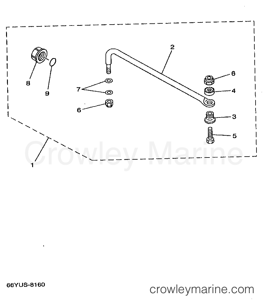 Yamaha Motors B115TLRW - STEERING GUIDE ATTACHMENT 1