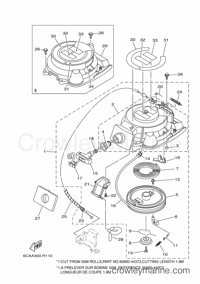 Yamaha Motors F9.9HE1S (6CAA) [180] - STARTER