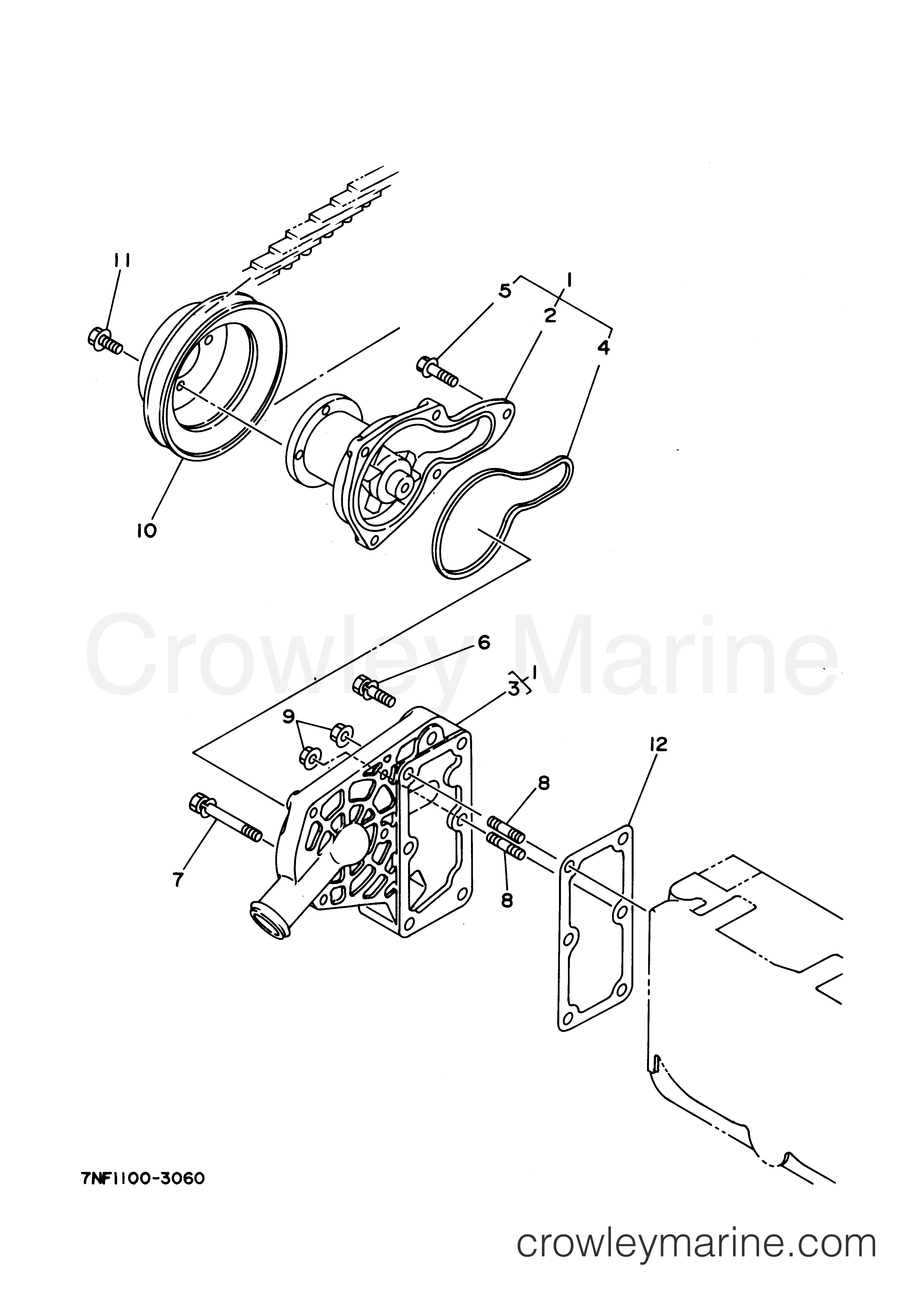 Yamaha Motors EDL6500S2 - WATER PUMP