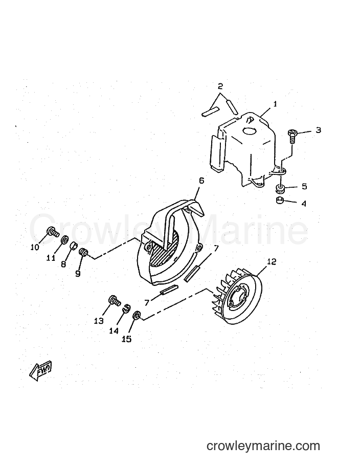 1997 Scooter CW50RSX - CW50RSX (5CD2) [010] - AIR SHROUD & FAN