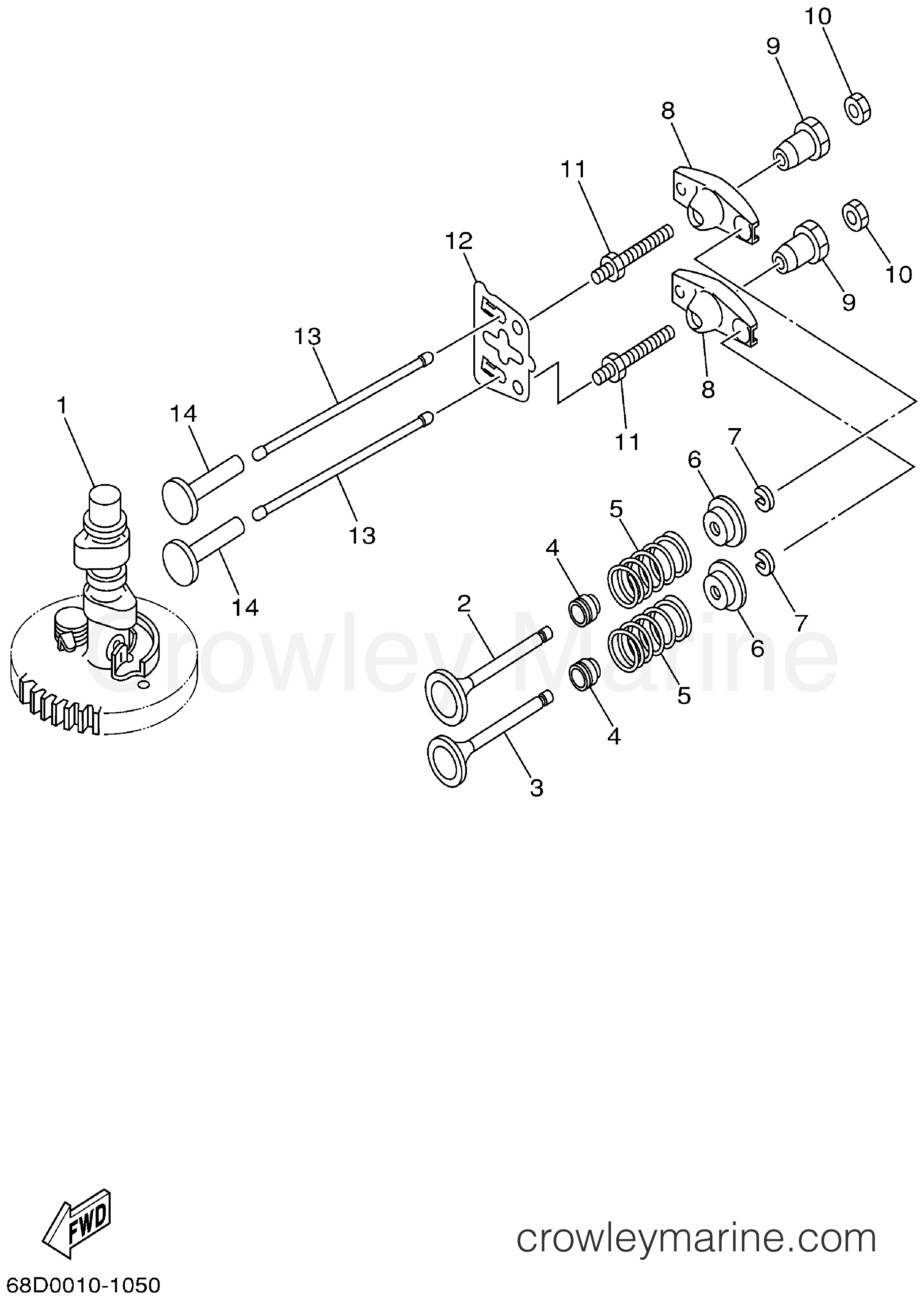 Yamaha Motors F4MLHA - VALVE