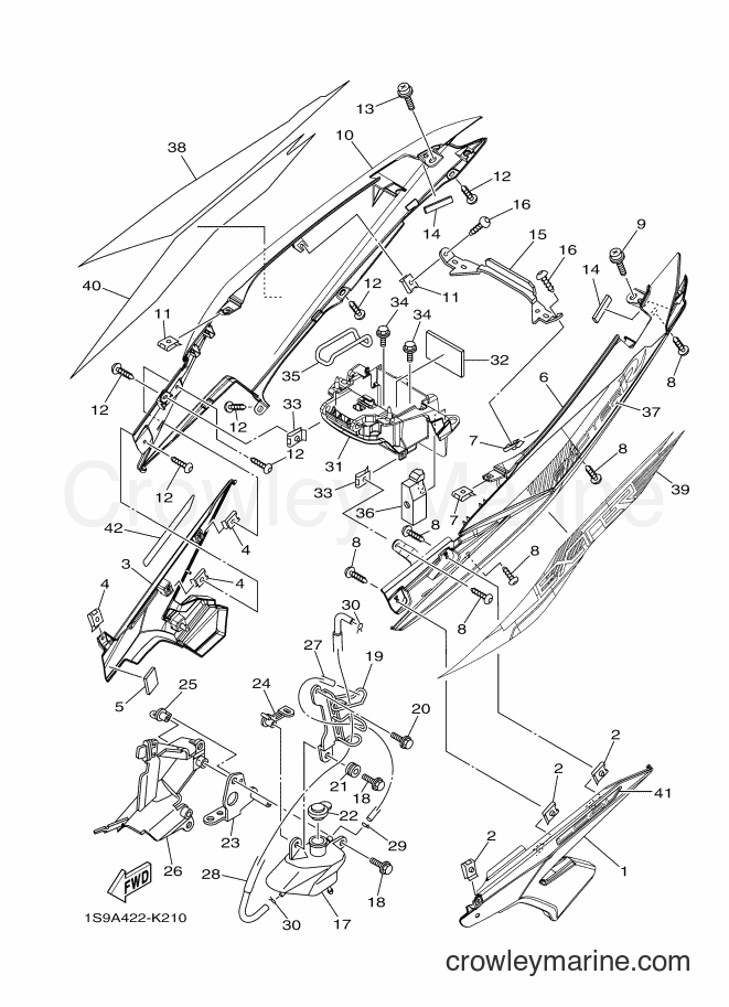 2011 Scooter T135SEC - T135SEC (1S9A) [010] - SIDE COVER