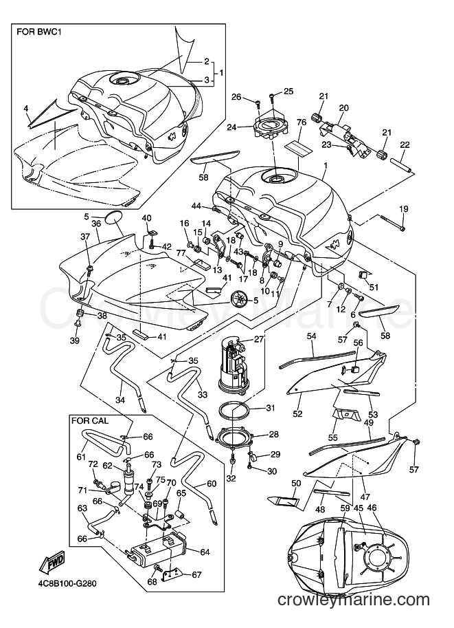 Yamaha Motors YZF-R1 (4C8D) [010] - FUEL TANK
