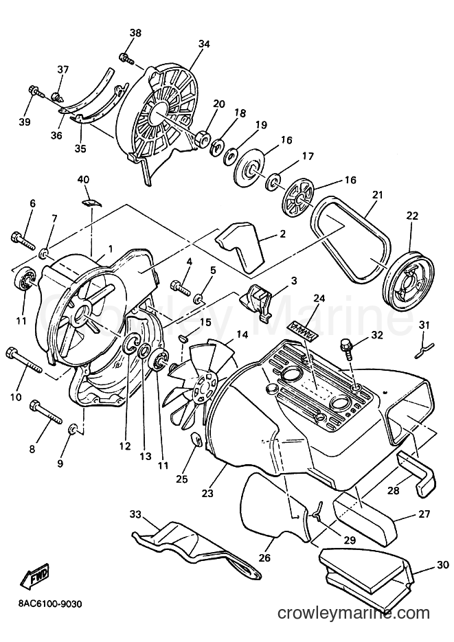 2009 Snowmobile VK540E - VK540E (8ACN) [010] - AIR SHROUD & FAN
