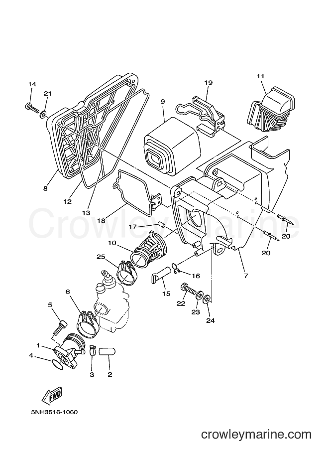 Yamaha Motors YBR125E (5NH3) [010] - INTAKE