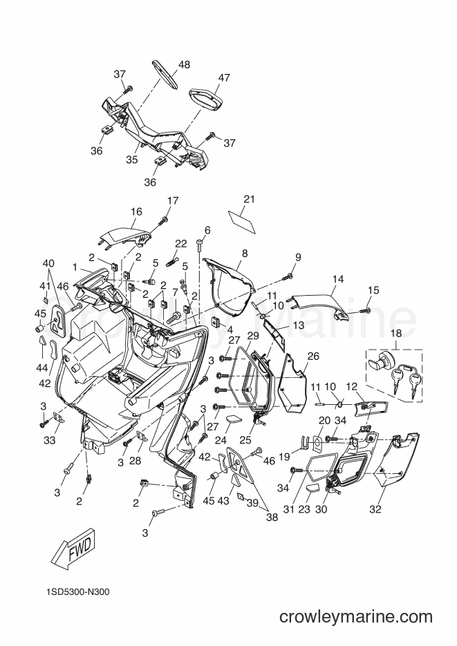 2014 Scooter YP400R - YP400R (1SD5) [030] - LEG SHIELD