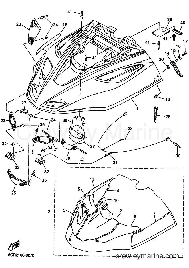 Yamaha Motors VX500 (8CJ4) [030] - SHROUD