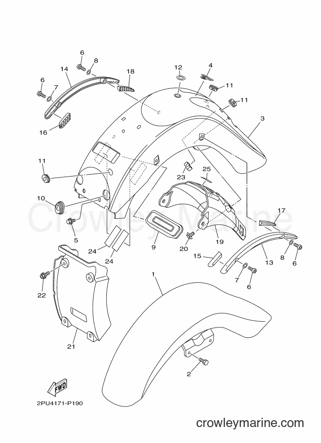 Yamaha Motors XV1700AS (2PU4) [010] - FENDER