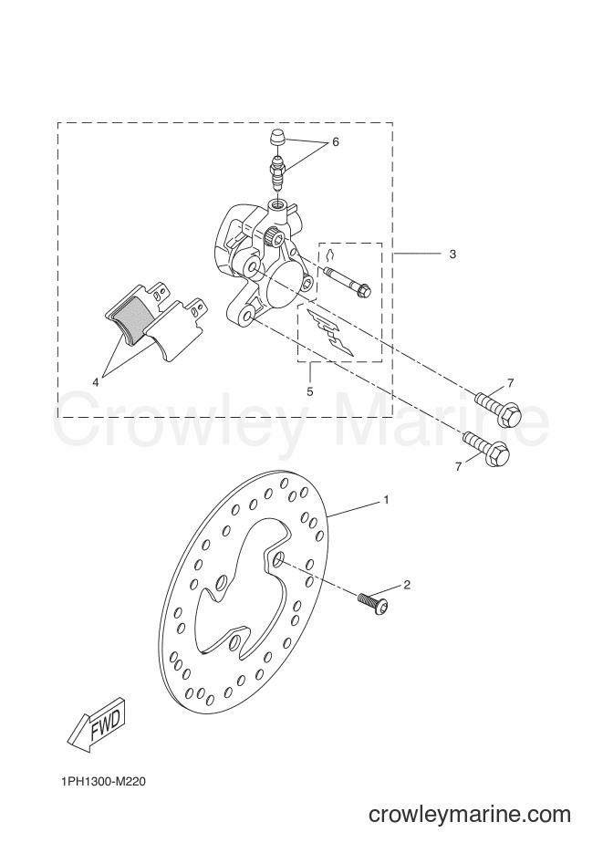 Yamaha Motors NS50 (1PH2) [010] - FRONT BRAKE CALIPER
