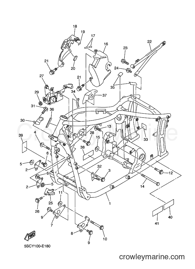 Yamaha Motors XVS650A (4C5B) [010] - FRAME