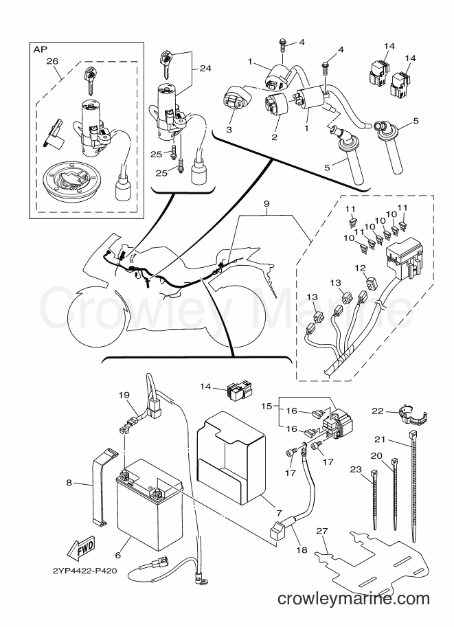 2015 Sport Bike YZF-R3 - YZF-R3 (2YP4) [010] - ELECTRICAL 1