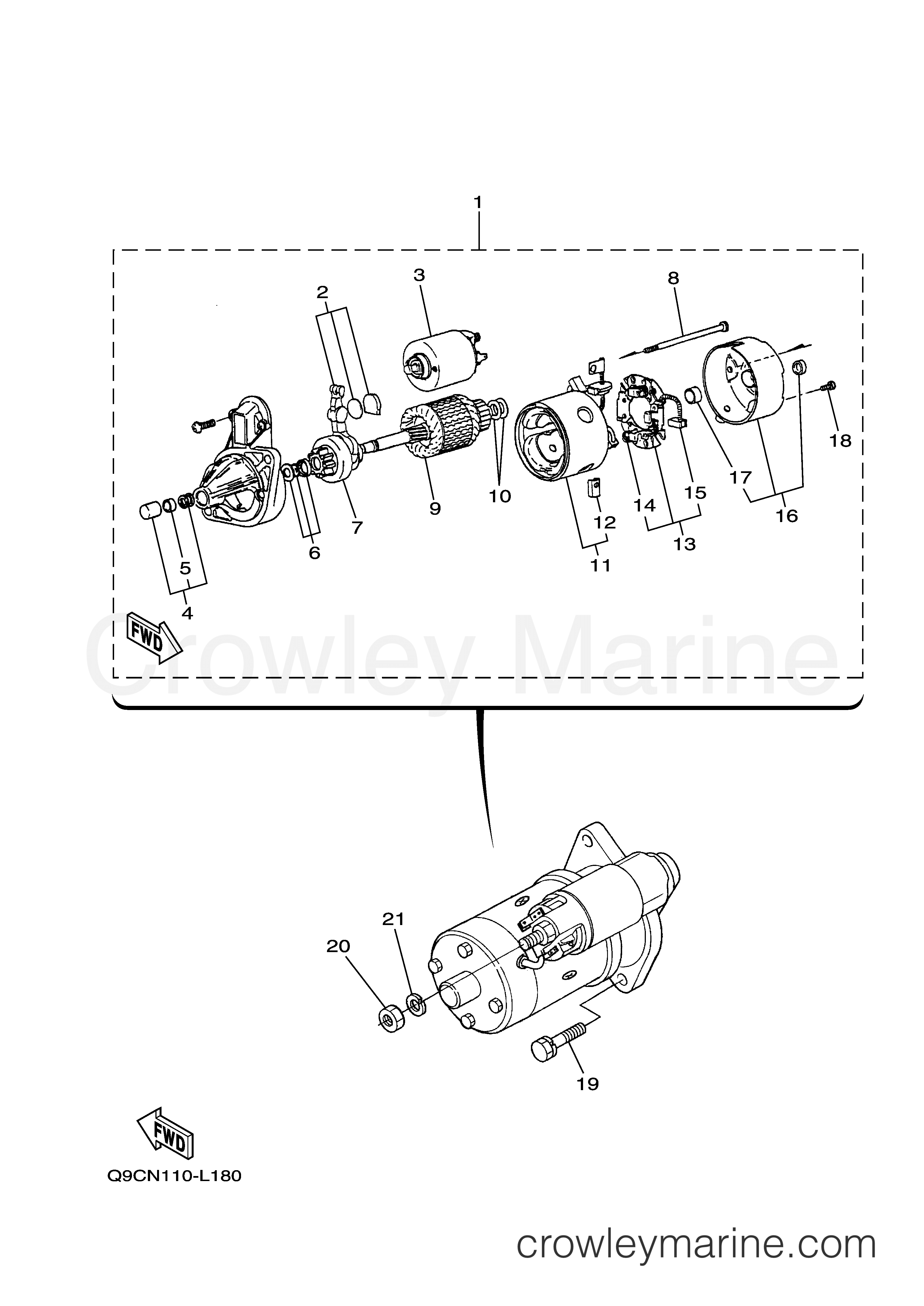 Yamaha Motors EDL7000SDE - STARTER