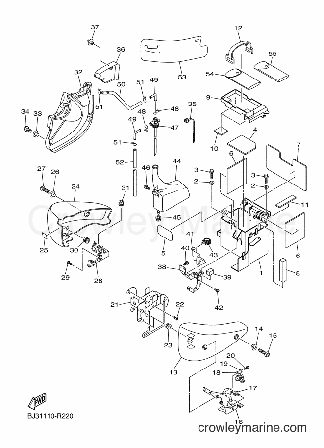 Yamaha Motors XVS1300CU (1GPM) [010] - SIDE COVER