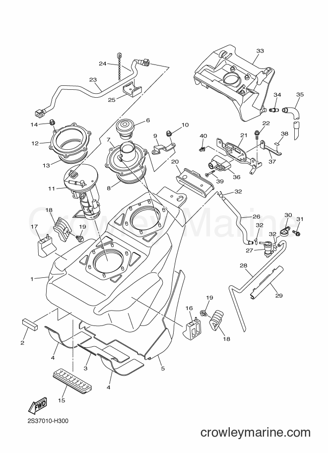 2015 Cruiser VMX17 - VMX17 (2CEF) [010] - FUEL TANK