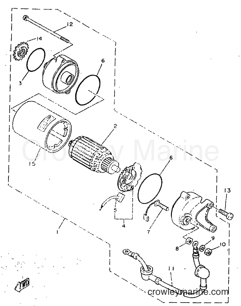 Yamaha Motors SR250 (21L2) [010] - STARTING MOTOR